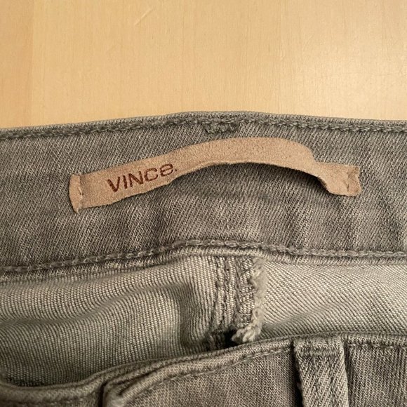 Vince Seam Jegging Skinny Gray Stretch Jeans 27 - Picture 10 of 11